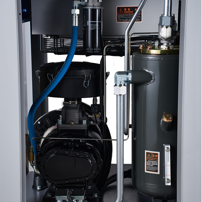 Compresor de aire de tornillo de integración coaxial VSD PM