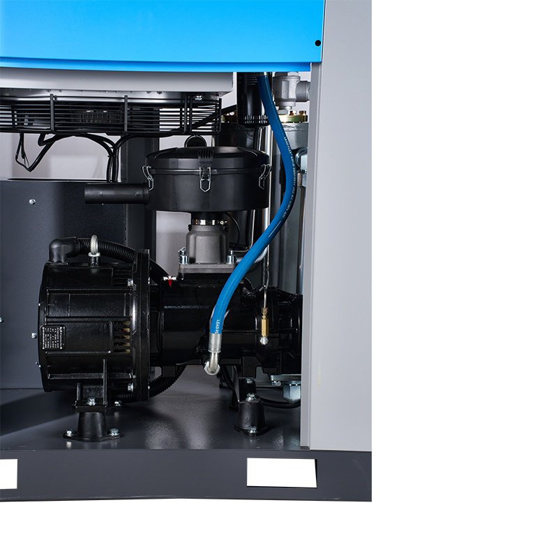 Compresor de aire de tornillo de integración coaxial VSD PM