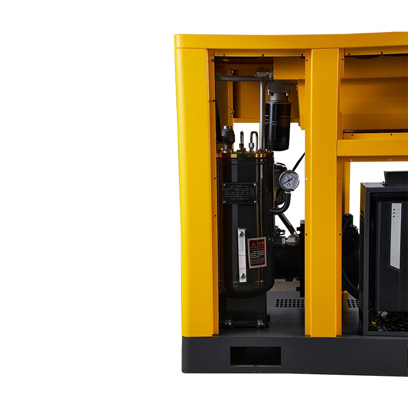 Compresor de aire de tornillo de integración coaxial VSD PM